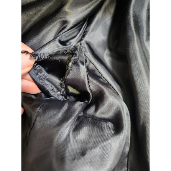 Michael by Michael Kors Paid Wool Blend Hooded Toggle Closure Coat 14 - Picture 8 of 9